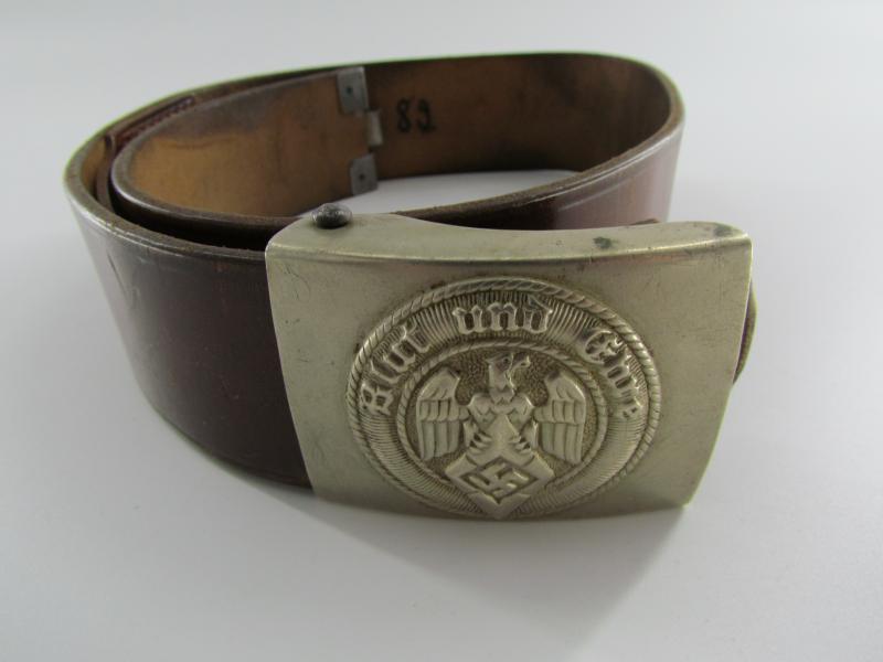 Hitler Jugend Brown Belt With Buckle