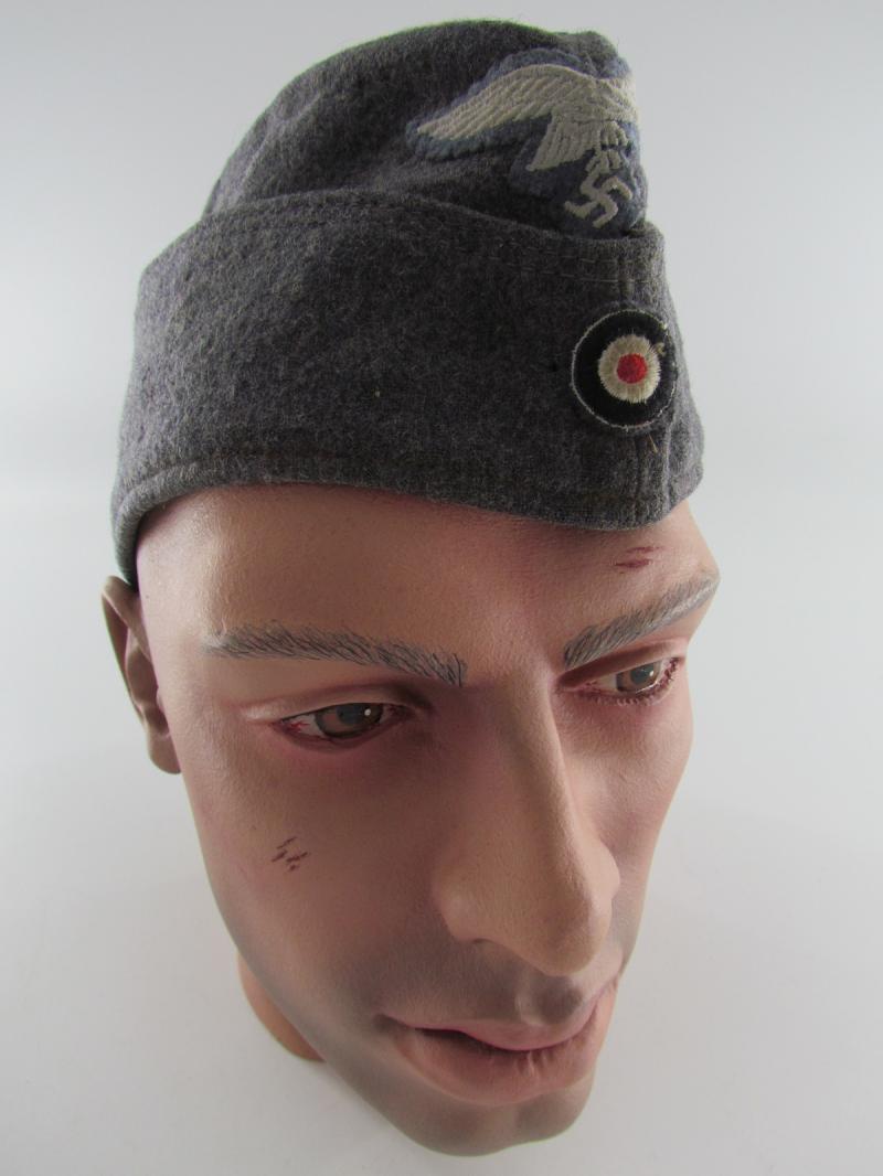 Luftwaffe EM/NCO Overseas Cap Marked