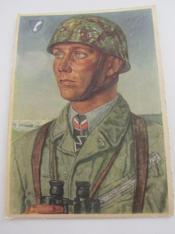 Cardboard card Falschirmjäger MAJOR W. KOCH