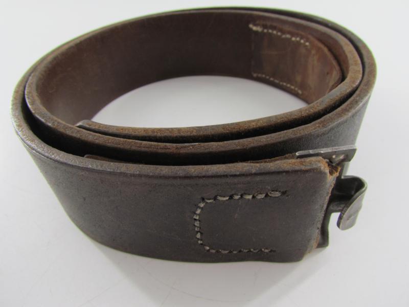 MV40-45 | WH/SS EM/NCO's Black Leather Belt