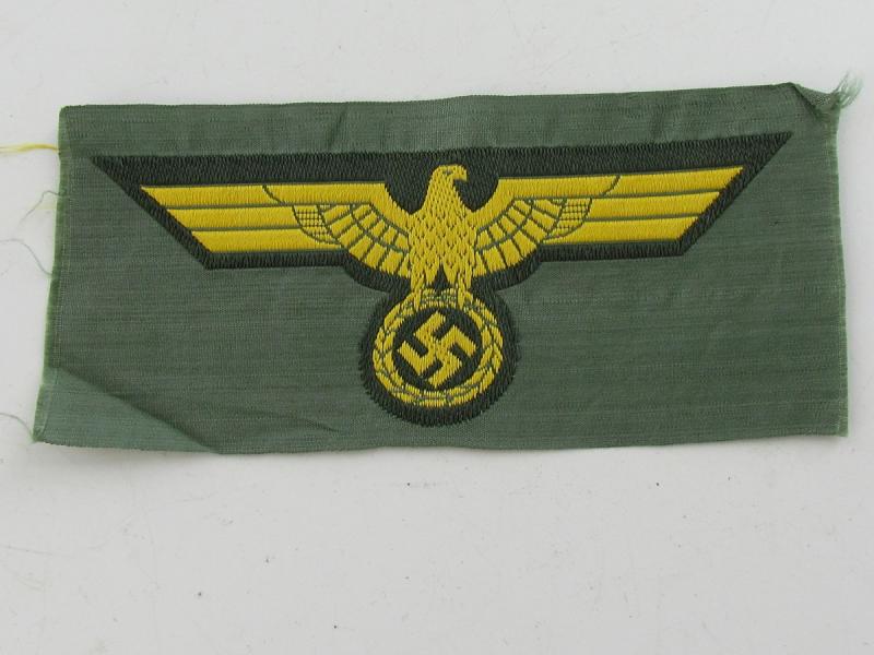 Kriegsmarine BeVo Coastal Artillery Breast Eagle