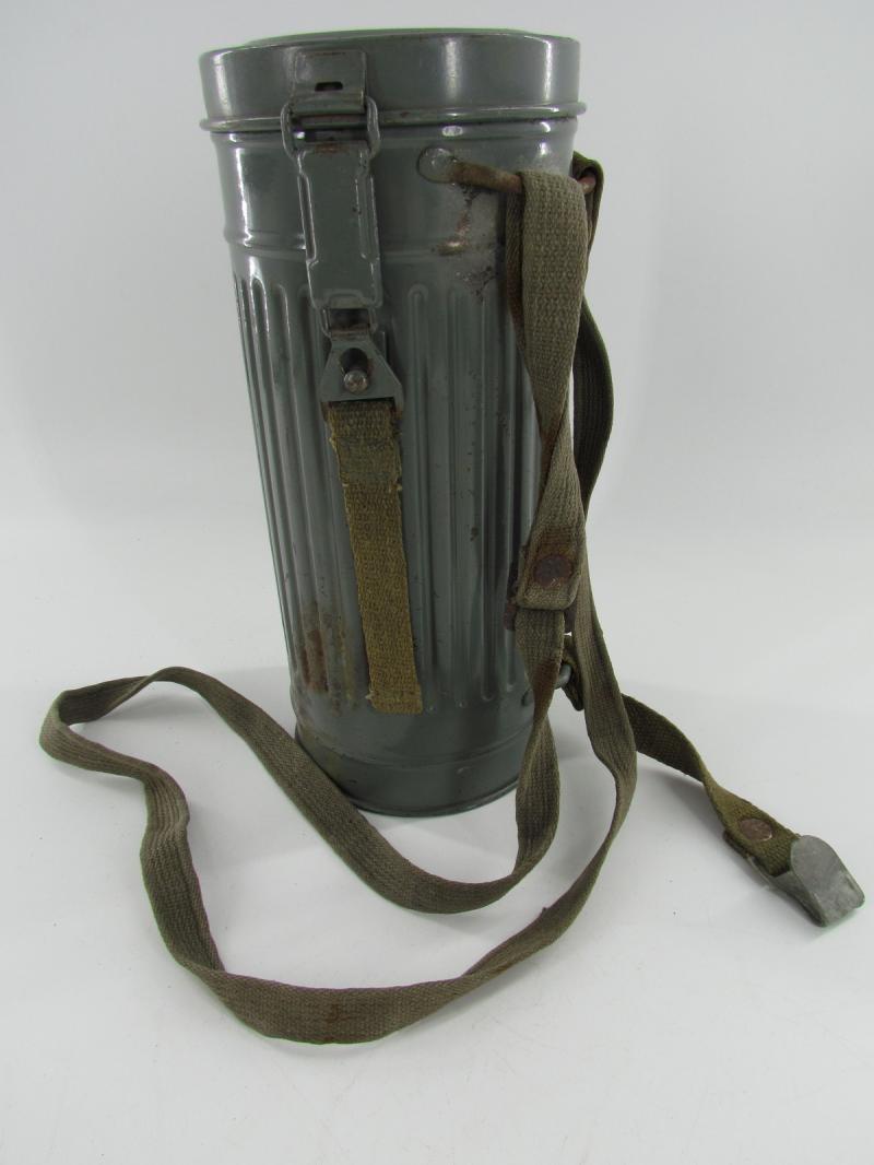 Kriegsmarine Grey Gasmask Cannister With Contents