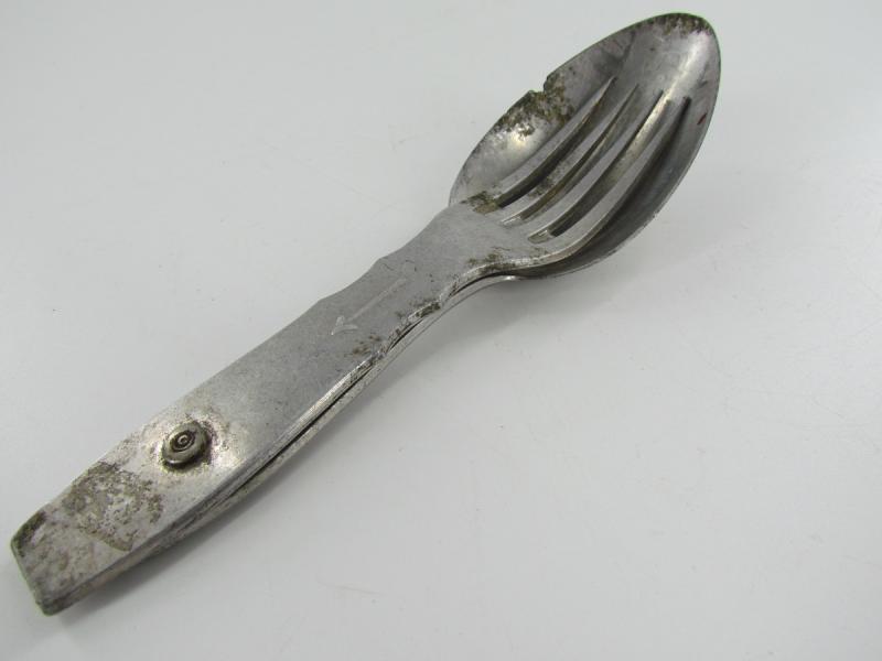 WH/SS cutlery or Göffel ( spork) marked WSuCL