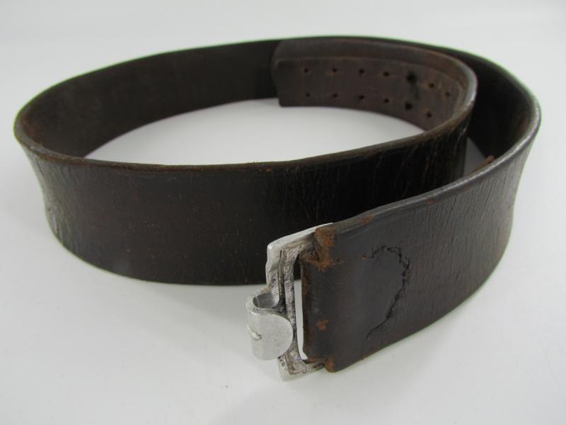 WH/SS EM/NCO's Black Leather Belt