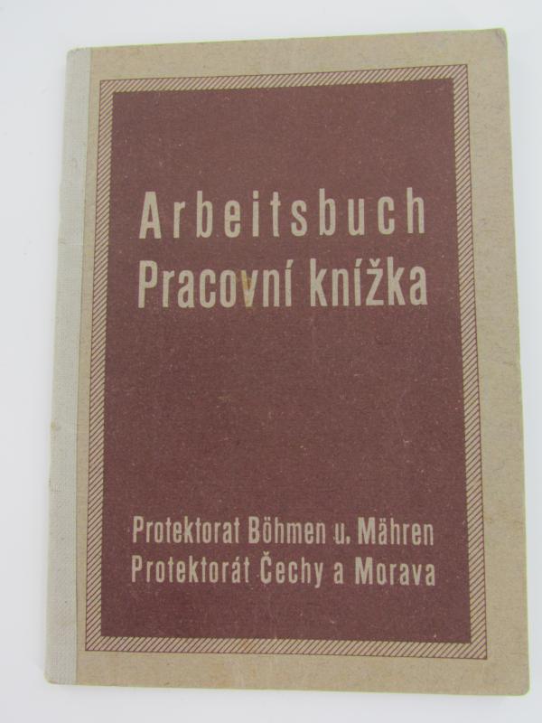 Arbeitsbuch / Pracovni knizka Protektorat Böhmen Und Mähren