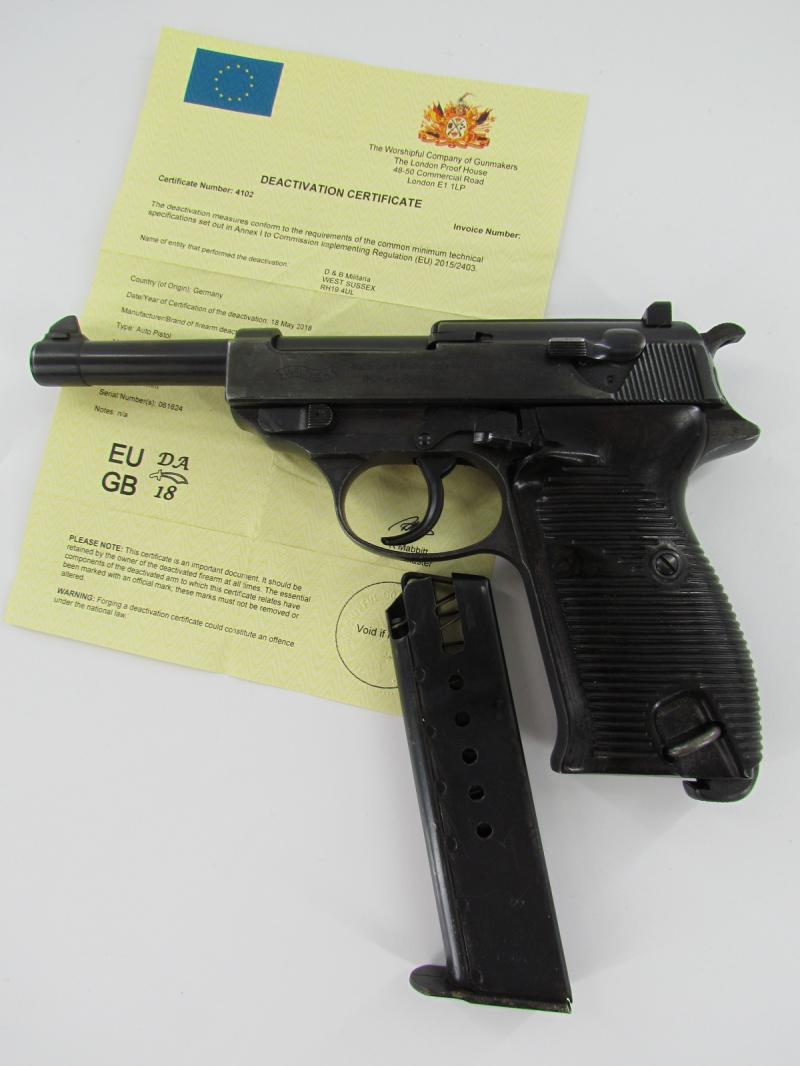 WWII Walter P38 pistol Deactivated