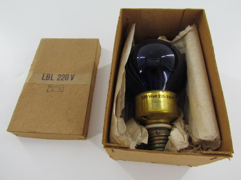 German Blue Lamp in Factory Box