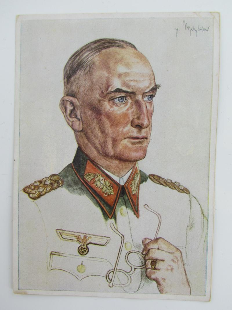 Willrich Cardboard card with a General