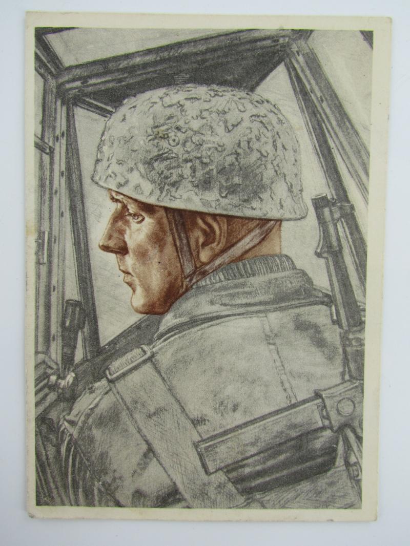 Willrich Cardboard card Famous Falschirmjäger