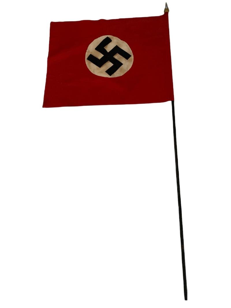 Swastika House Flag on stick