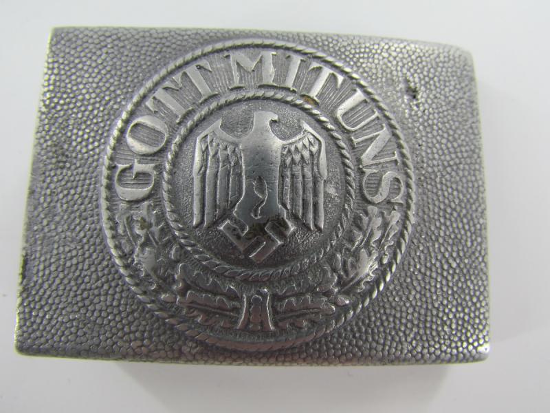 Heer Aluminum Belt Buckle Friedrich Linden Lüdenscheid