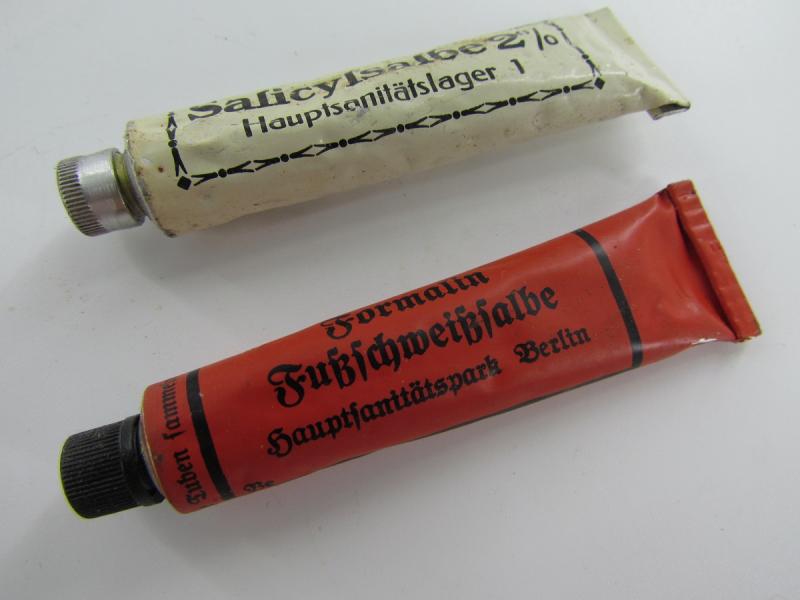 Set of Wehrmacht Medical Ointment Tubes