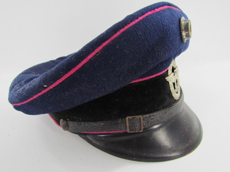 German Fire Police Visor Cap