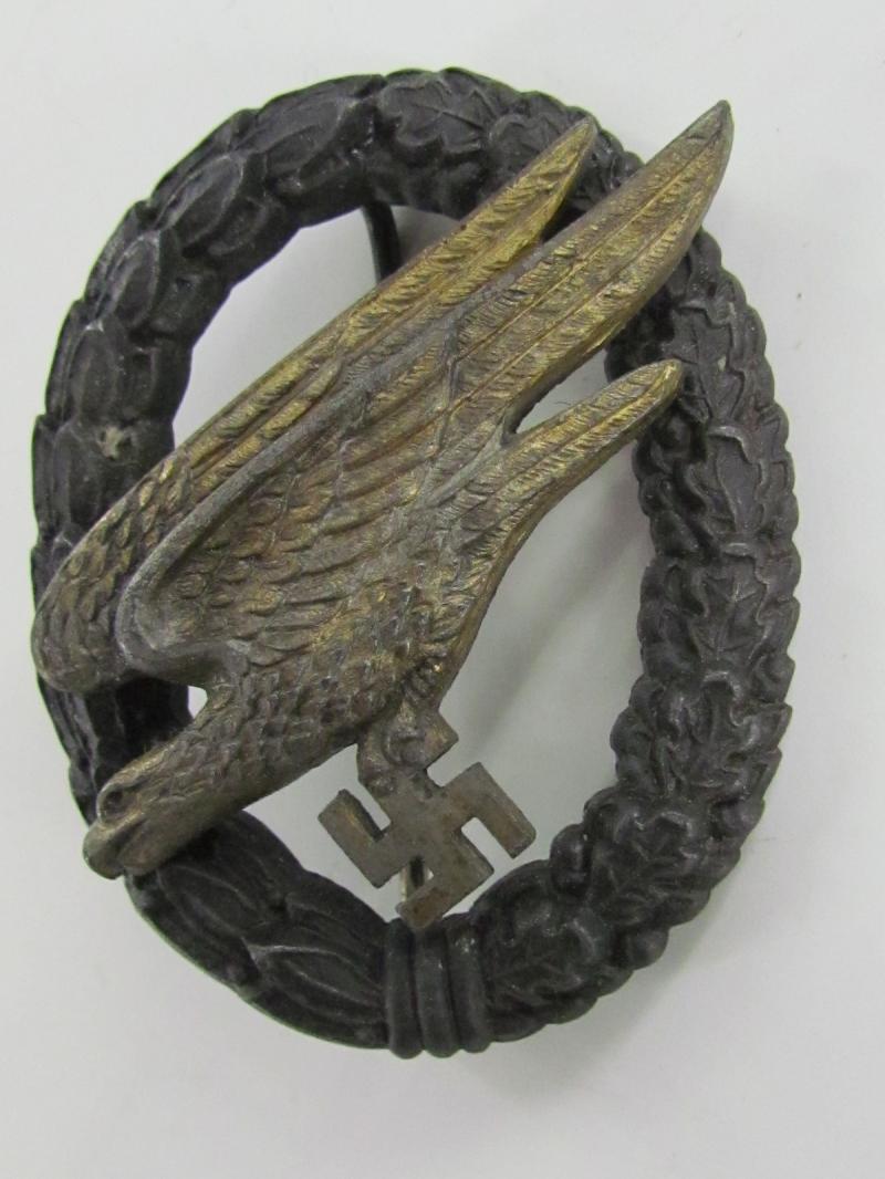 Luftwaffe Paratrooper Badge By  P. MAYBAUER Berlin