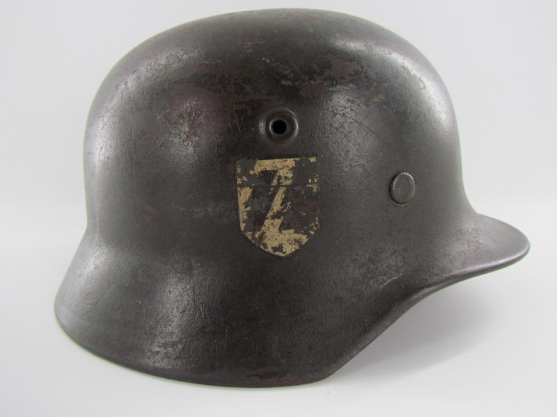 Waffen SS M40 Q64 Single Decal Helmet