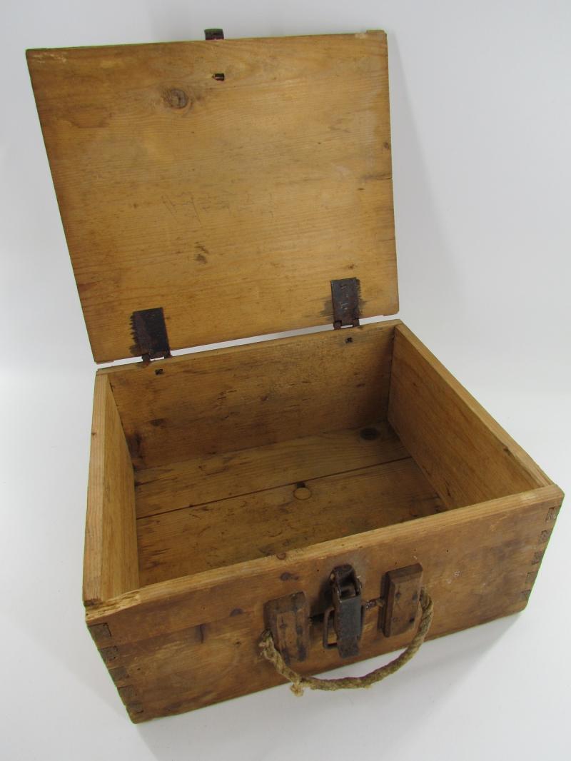 German Wooden Ammunition Box