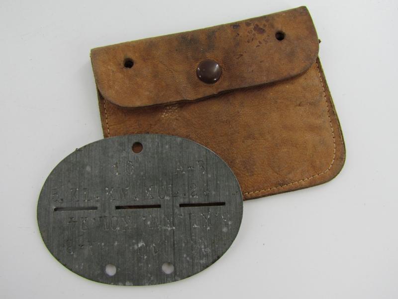 Wehrmacht Dog-Tag with original Pouch