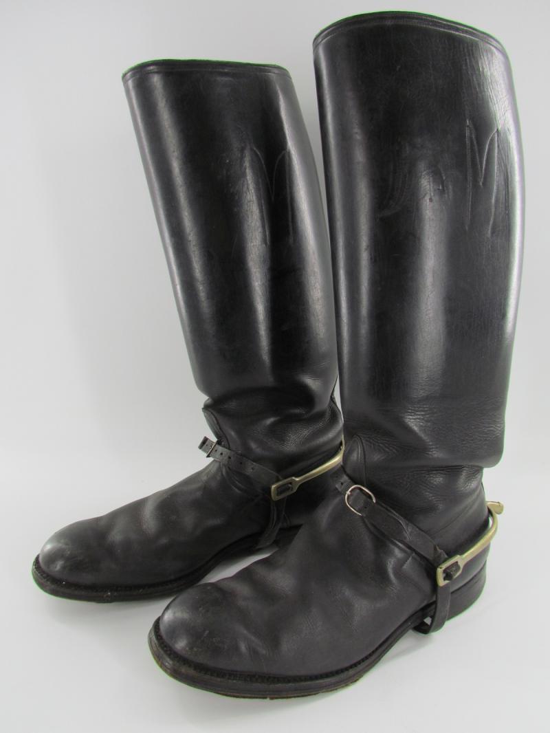 Wehrmacht Officers Private Purchase Cavalry Boots With Spurs