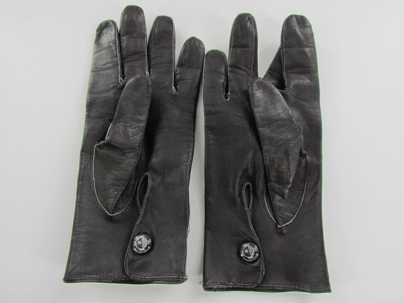 Wehrmacht NCO-Officers Leather Gloves...Marked