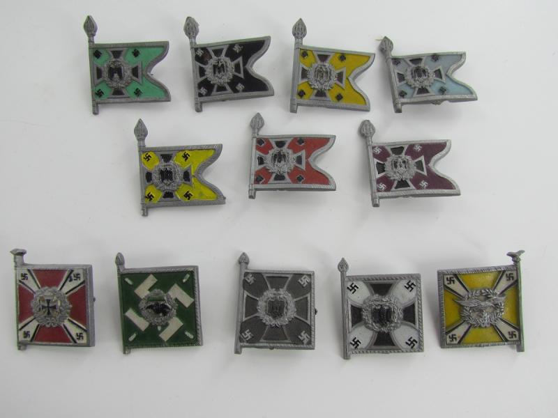 12 x Winter Help WHW Wehrmacht Flag Badges