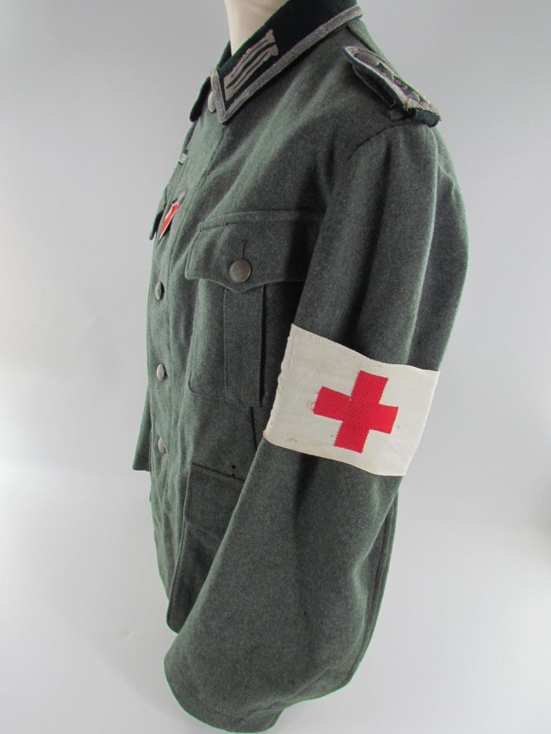 Wehmacht (Heer) NCO  M36 Medical Field Blouse With Insignia