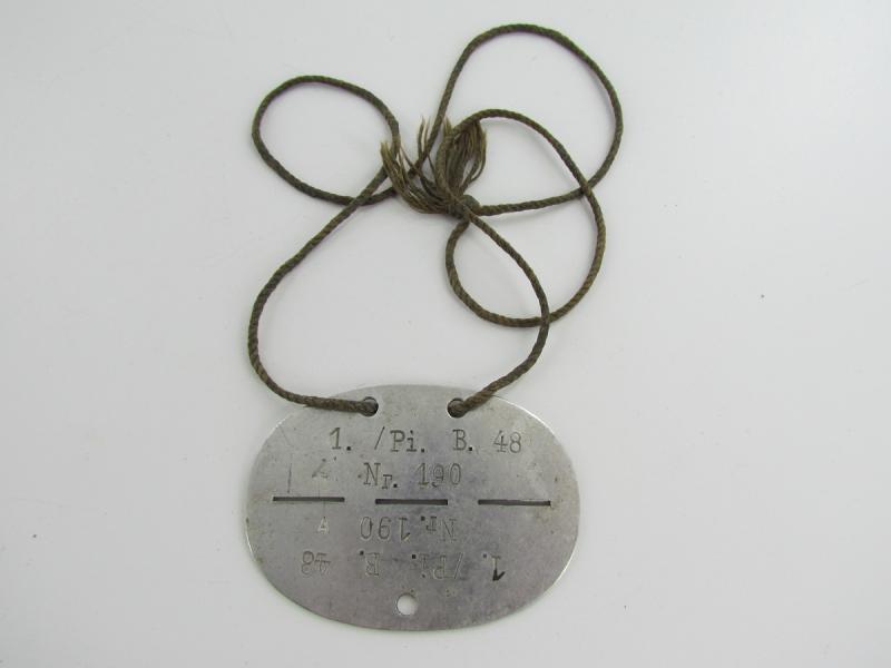 Wehrmacht Pioneer Dog Tag