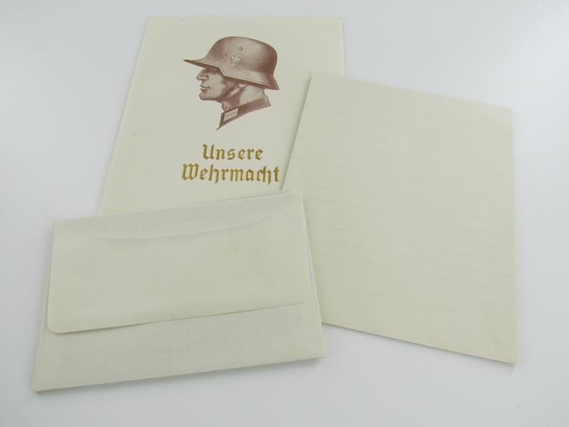 Unsere Wehrmacht Writing Paper With Envelopes