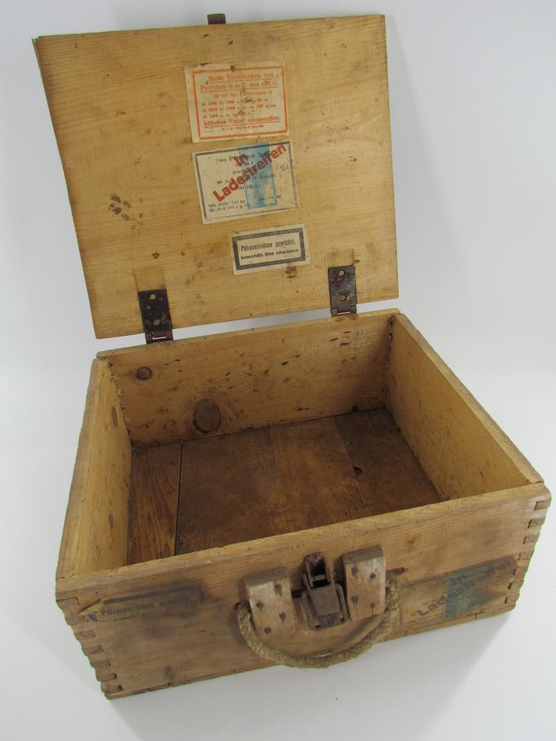 German Wooden Ammunition Box Marked 1945