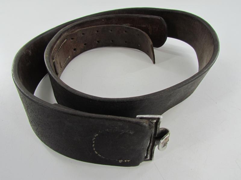 WH/SS Leather Equipment belt Marked