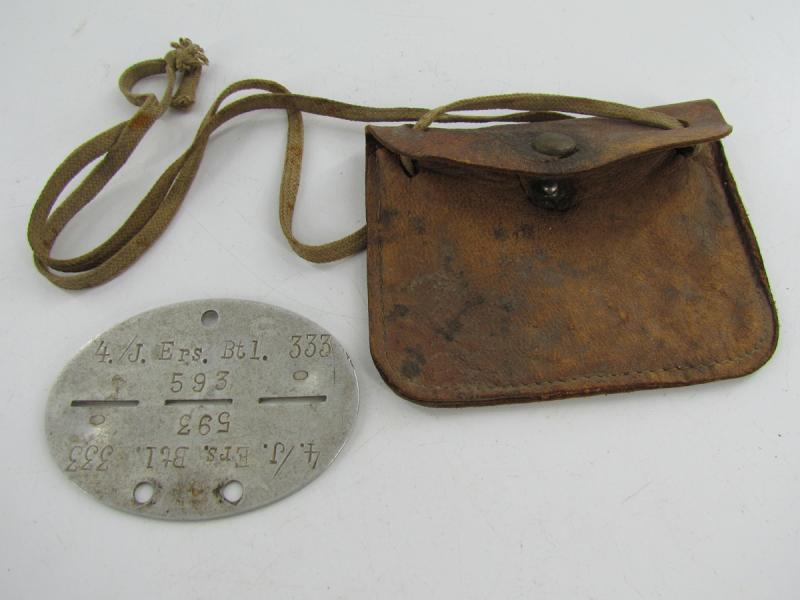 Wehrmacht Dog-Tag with original Pouch