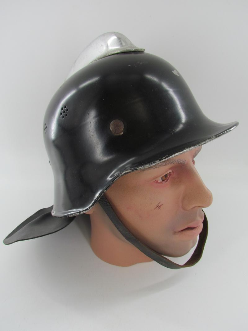 M34 ND Fire Police German Helmet With Neck Flap .