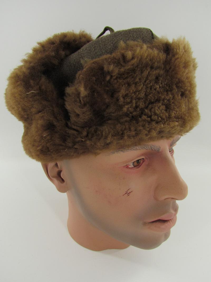 WW2 Bulgarian ( Civillian ) Fur Winter Hat