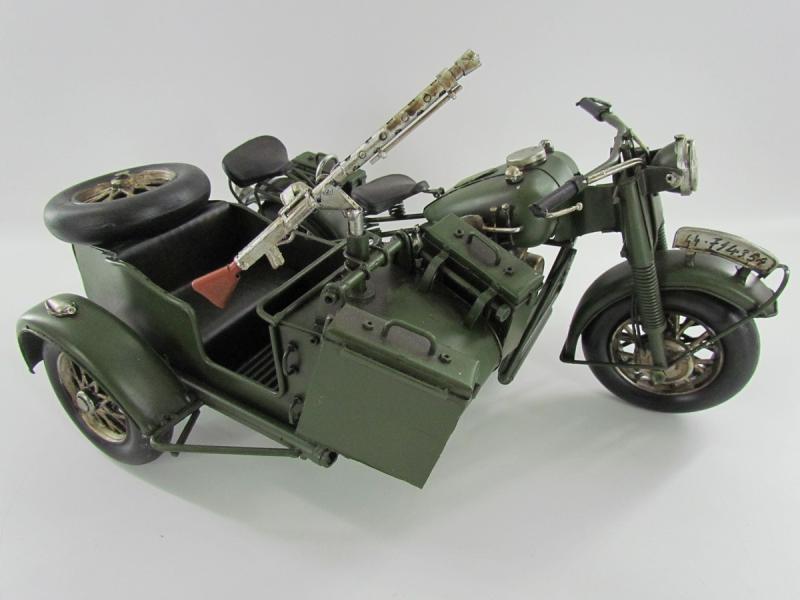 Hand Made Metal BMW R75 With Sidecar