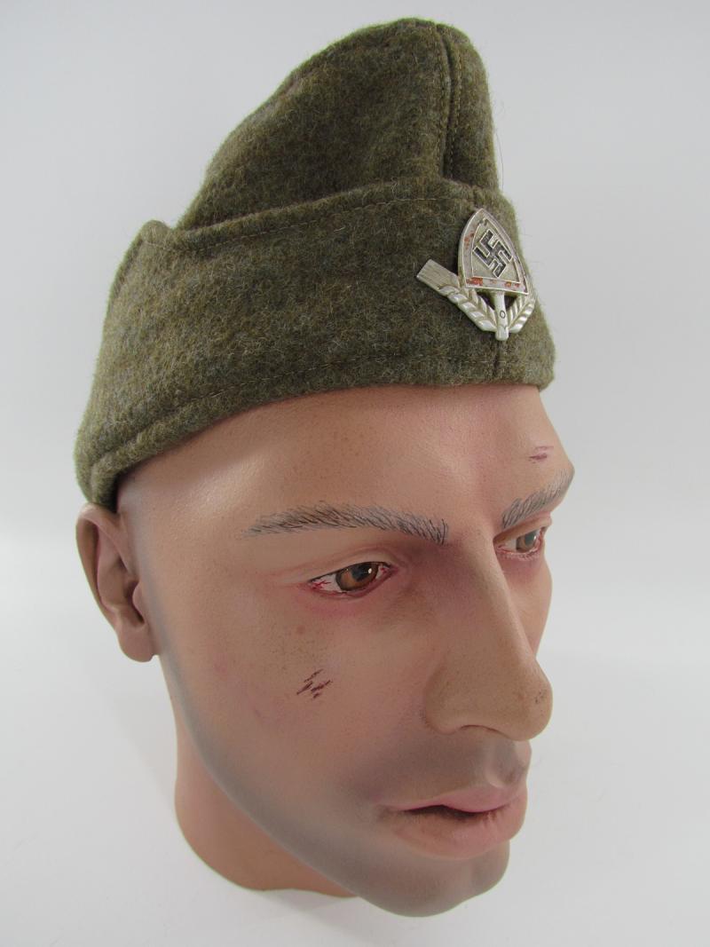 Reichs Arbeitsdienst ( RAD ) EM/NCO overseas cap ..Named