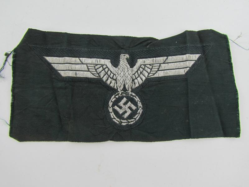 Wehrmacht ( Heer ) Bevo Officer's Silver Flatwire Breast Eagle