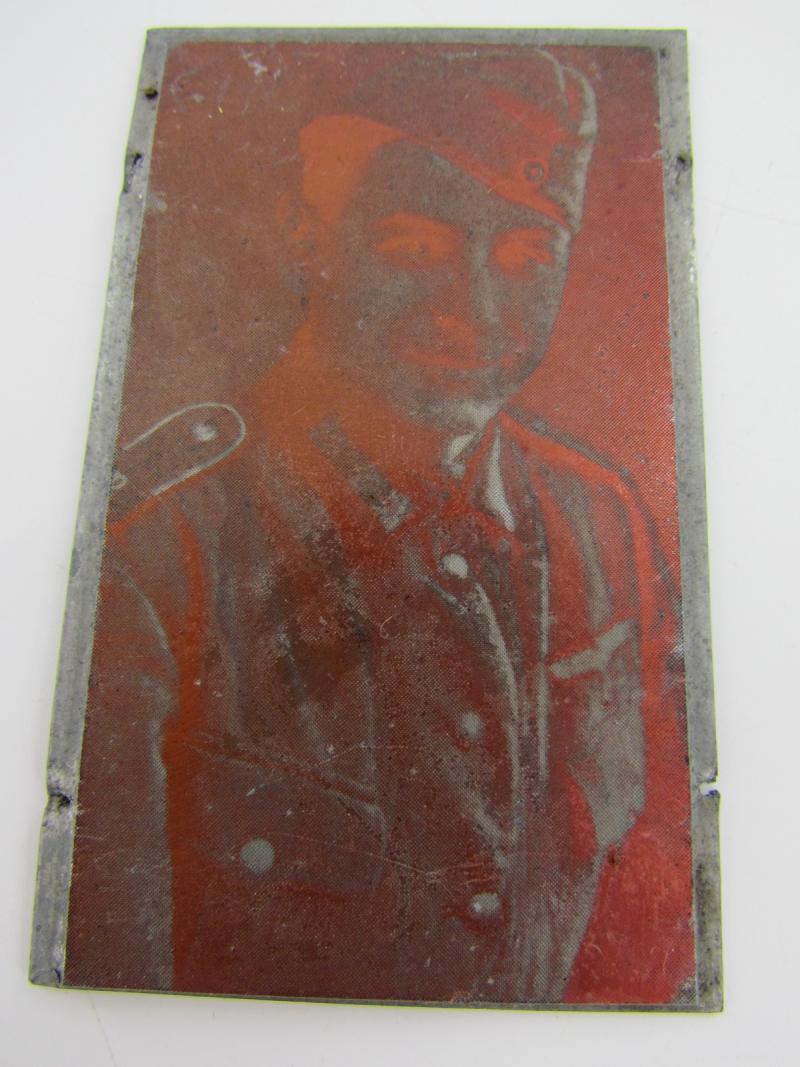 Original German Newspaper Photo “Druckplatte” (printing plate)