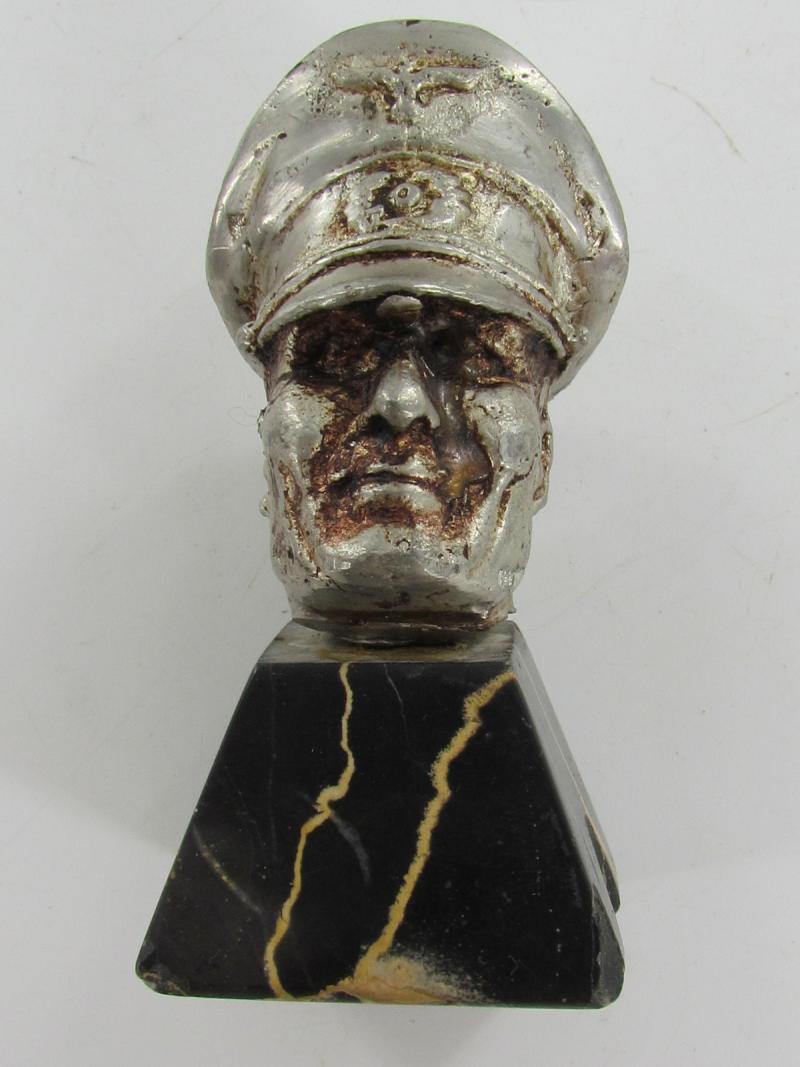 Small Third Reich Officer Head Desktop Bust