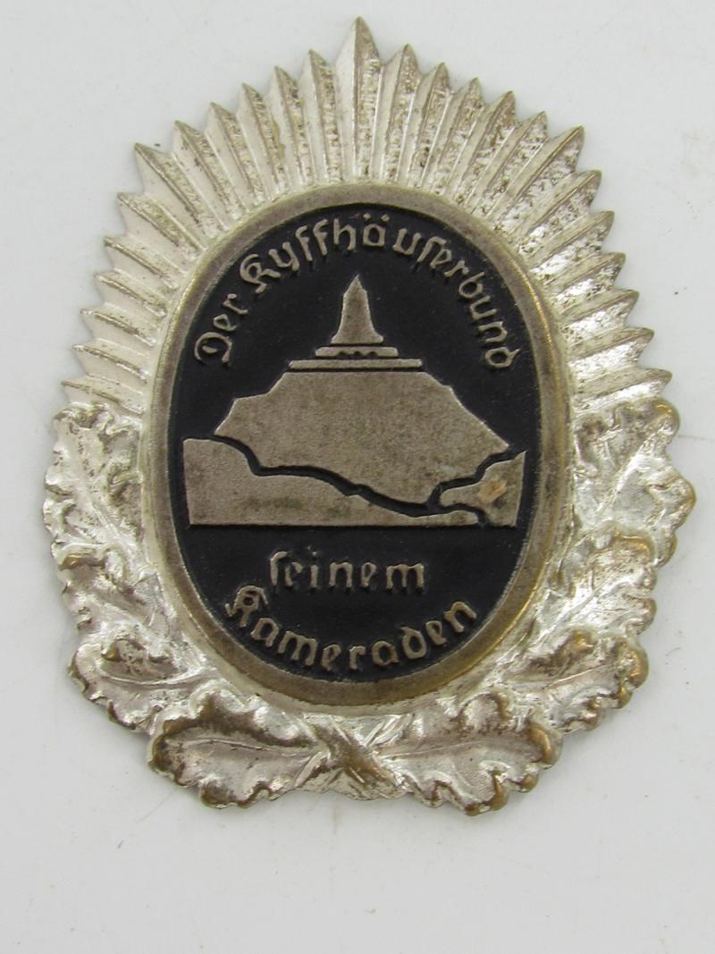 German Kyffhäuser Cap Badge