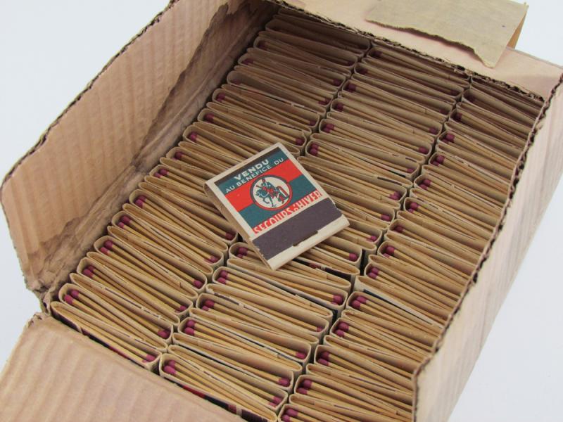 Full Box With About 200 x Winterhelp Matches