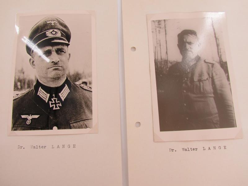 2 x Original Photos From Knight's Cross Bearer Dr.Walter Lange