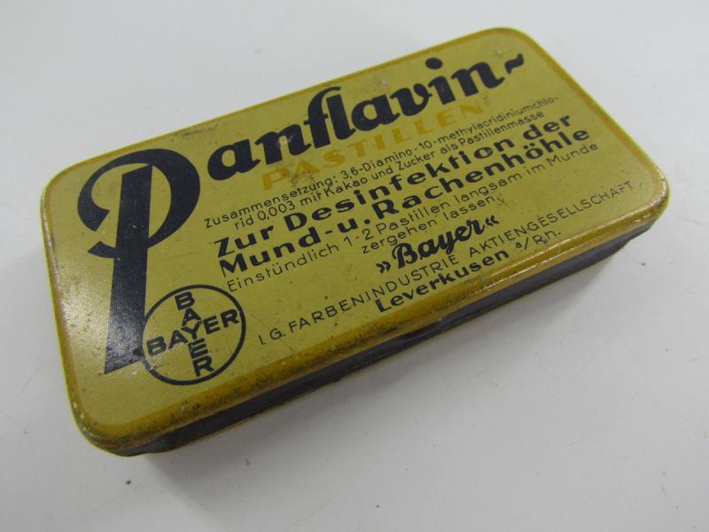 German Tin Can Panflavin Desinfection Pastilles From Bayer