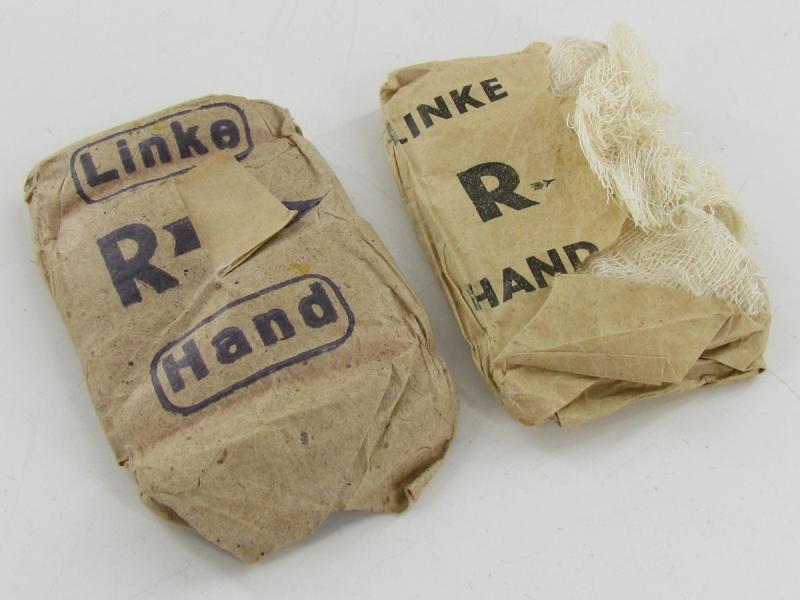 Original WWII Era German Small 1st Aid Bandage, Linke- R- Hand