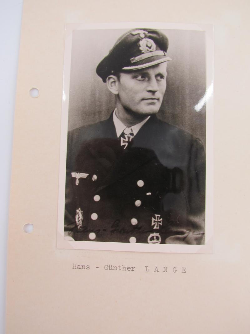 1 x Original Photo From Knight's Cross Bearer Hans Günther Lange