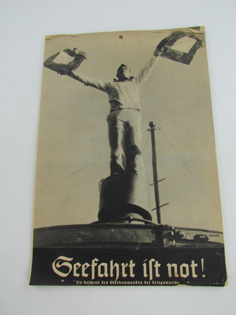 Kriegsmarine Seefahrt Ist Not Calender 1941