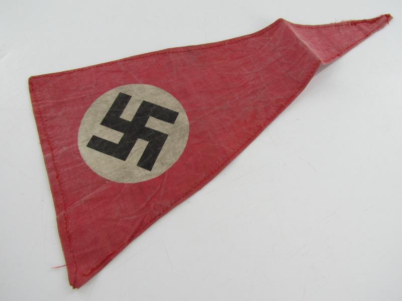 German Third Reich Era Cloth Triangle Pennant