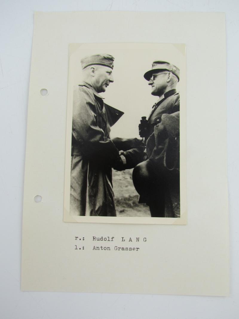 1 x Original Photos From Knight's Cross Bearer Anton Grasser