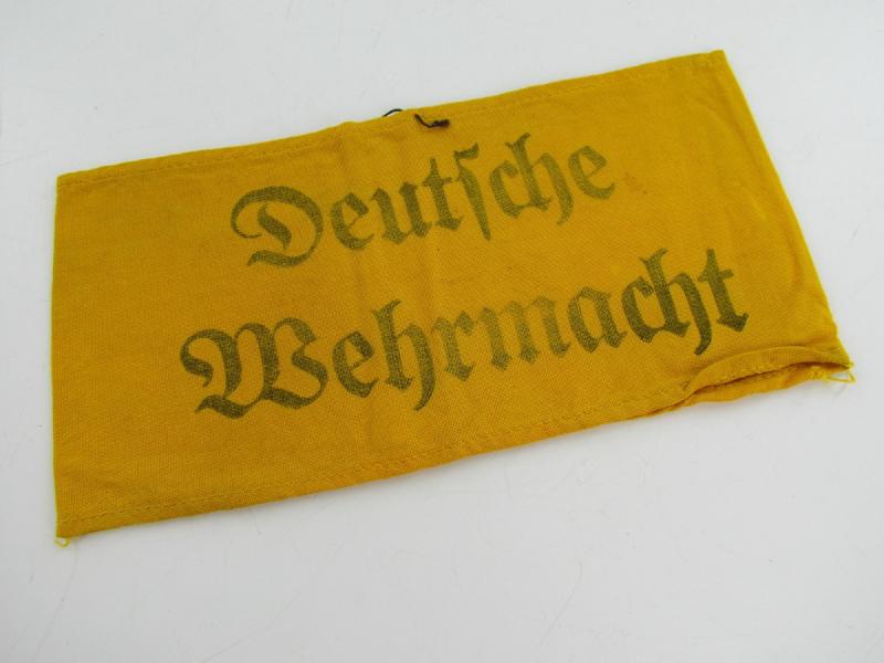 Deutsche Wehrmacht Yellow Cloth Armband