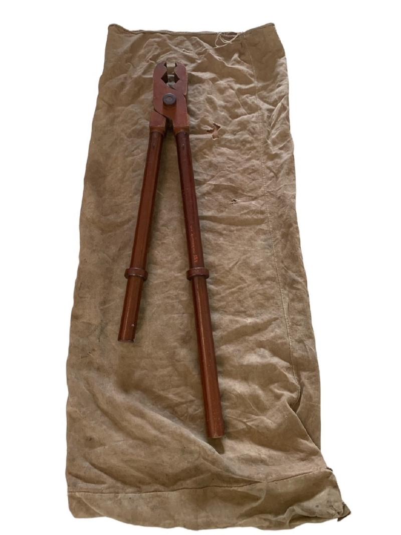 Wehrmacht Pioneer Wooden High Voltage Pliers In a Bag