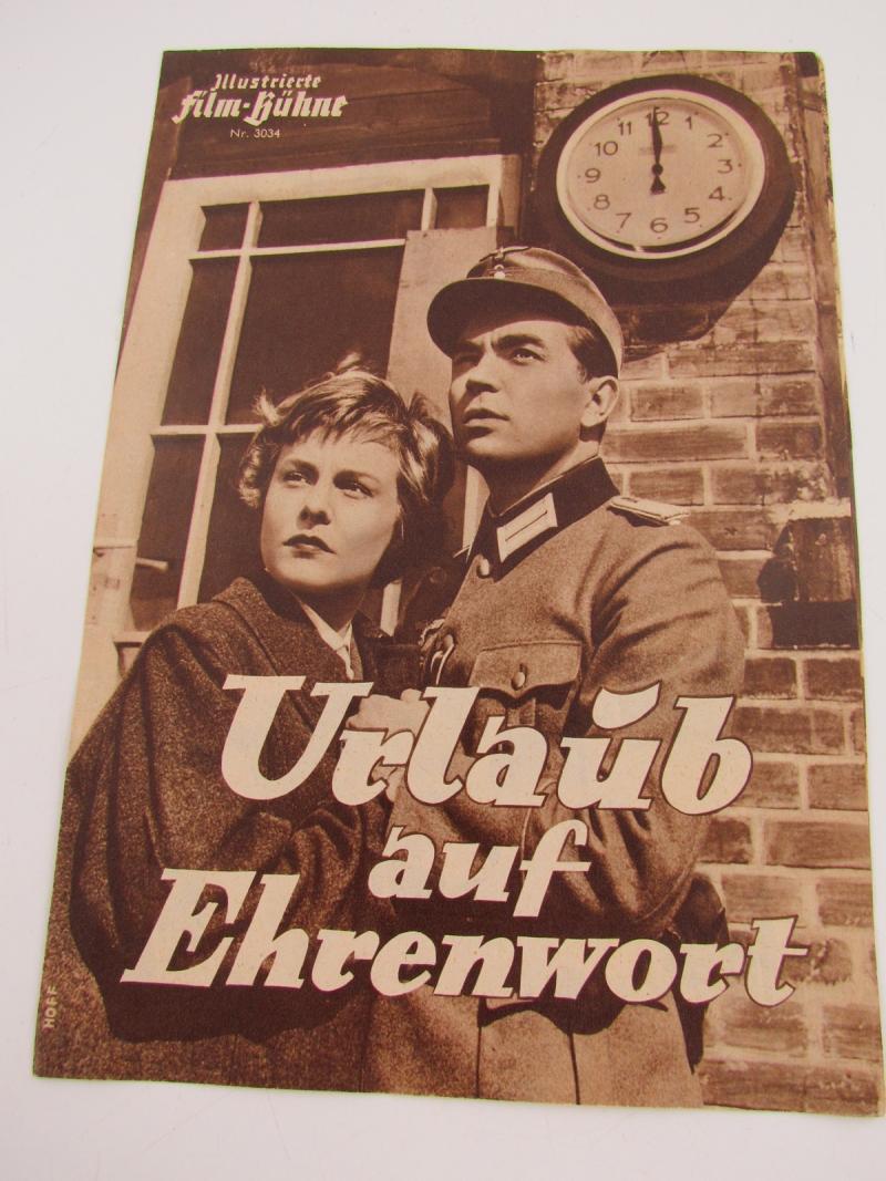 Original Movie Flyer From German Movie Urlaub auf Ehrenwort 1955
