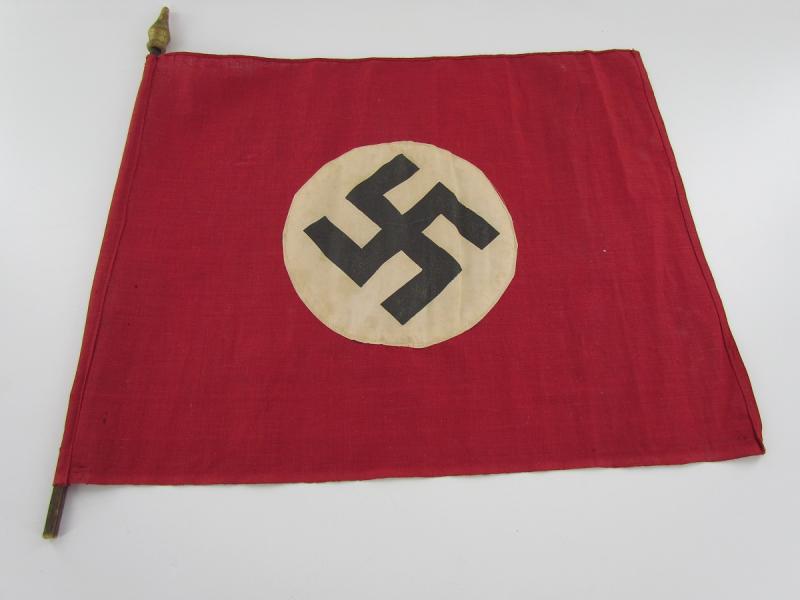 Swastika House Flag on stick
